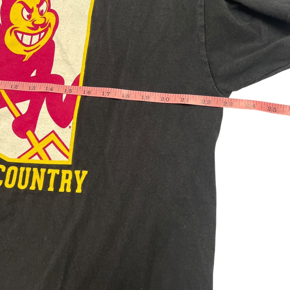 Arizona State University Men's Black T-Shirt Sparky Sun Devil Country Size XL - Picture 4 of 5